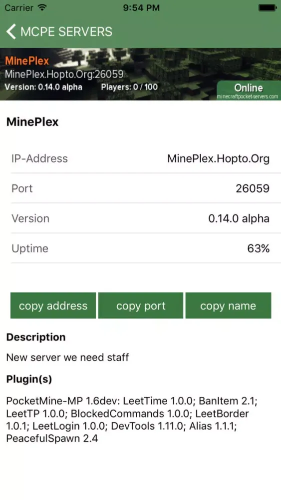 Best Servers for Minecraft PE (Multiplayer Servers for Pocket Edition)應用截圖