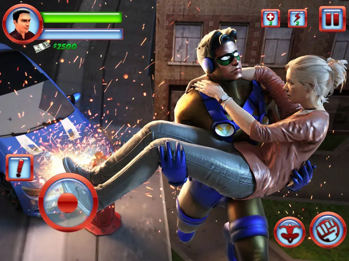 Captures d'écran de Rope Swing Hero Rescue Mission iPad 