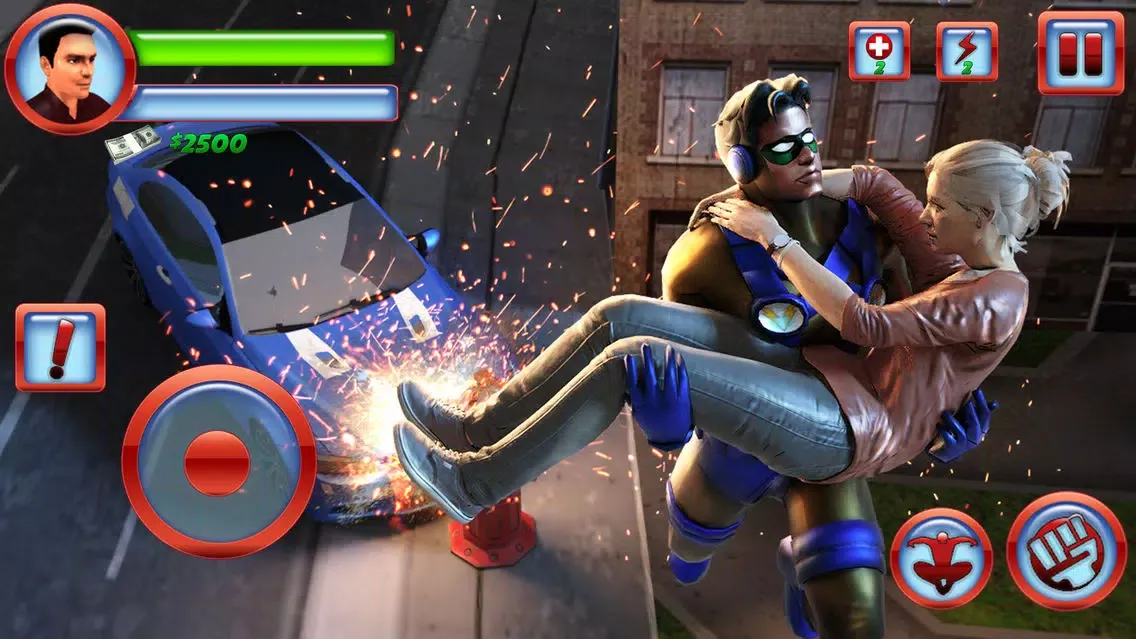Captures d'écran de Rope Swing Hero Rescue Mission
