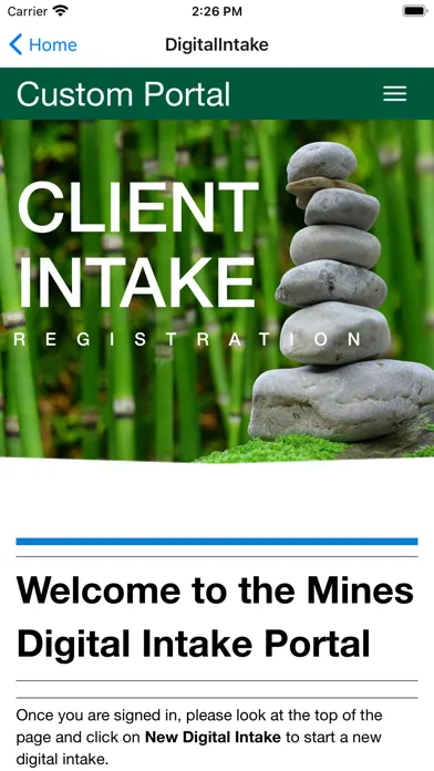 Tangkapan layar Mines and Associates Mobile