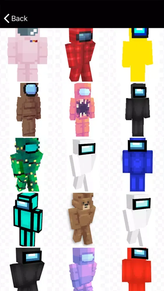 Skins for Among Us Quiz Mine应用截图
