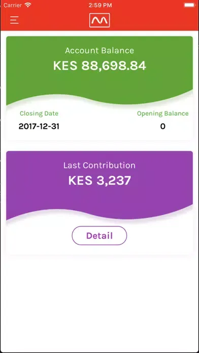 Minet Pension Screenshots