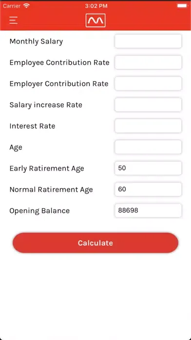 Minet Pension Screenshots