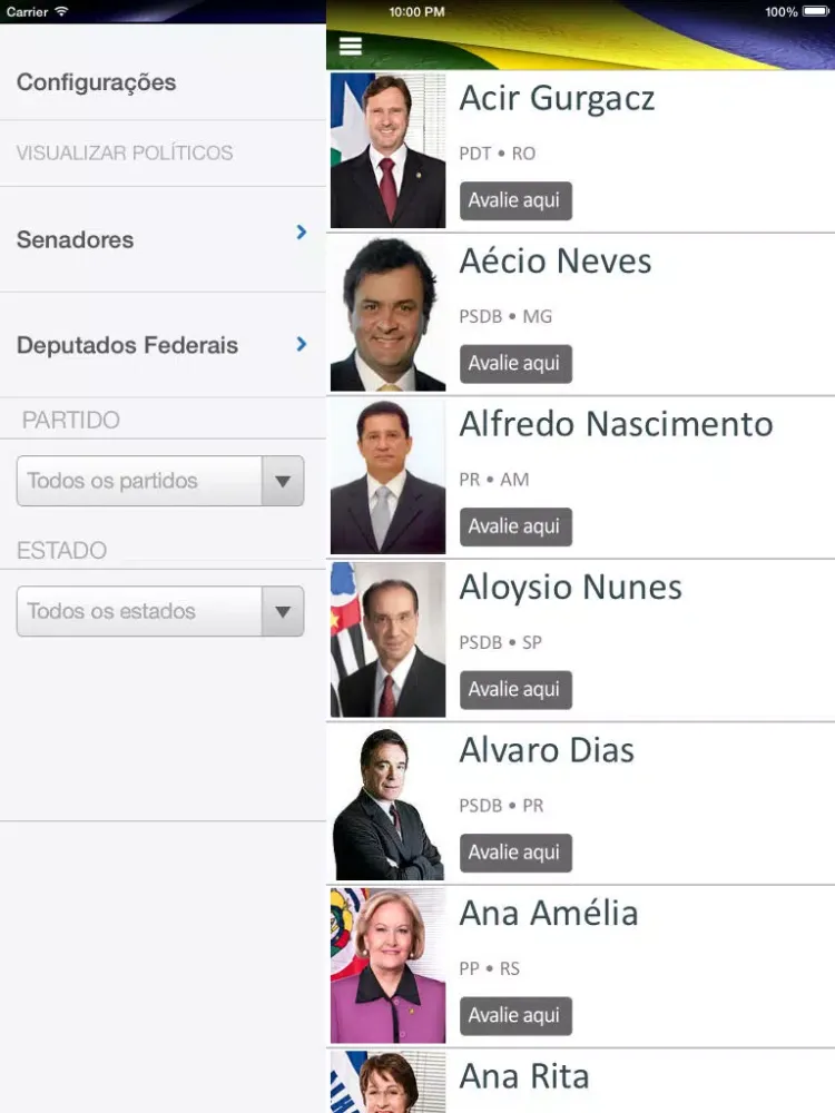 Políticos iPad  স্ক্রিনশট
