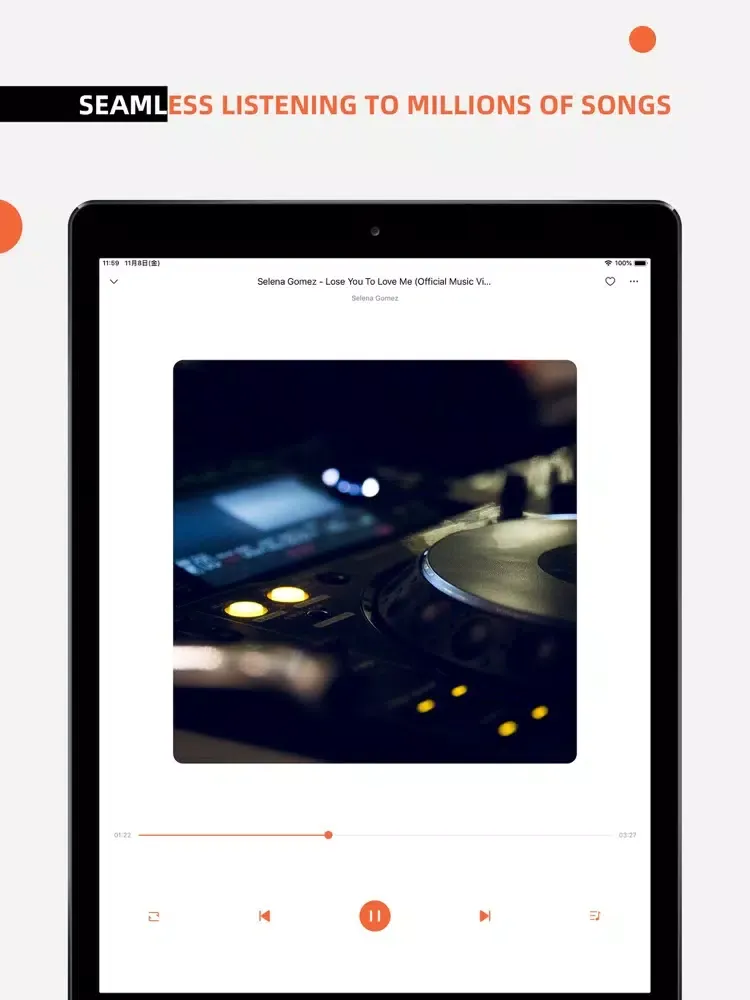 Tangkapan layar Music Apps - Music Streaming iPad 