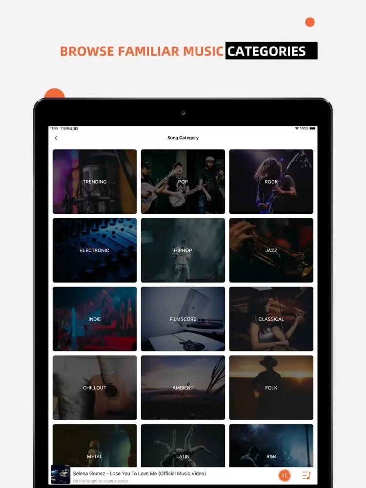 Tangkapan layar Music Apps - Music Streaming iPad 
