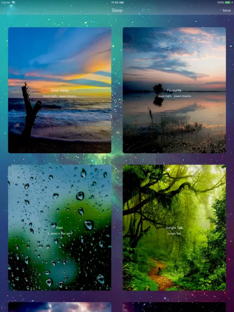 Deep Sleep in Relax Music iPad  Screenshots