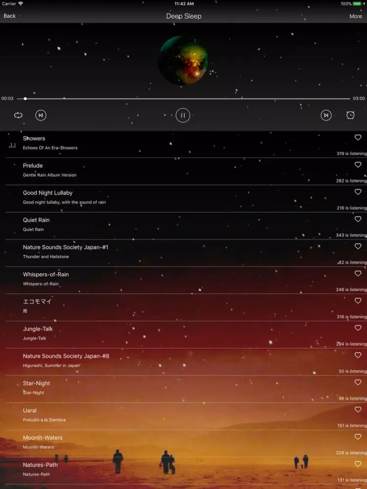Deep Sleep in Natural Sounds iPad  स्क्रीनशॉट