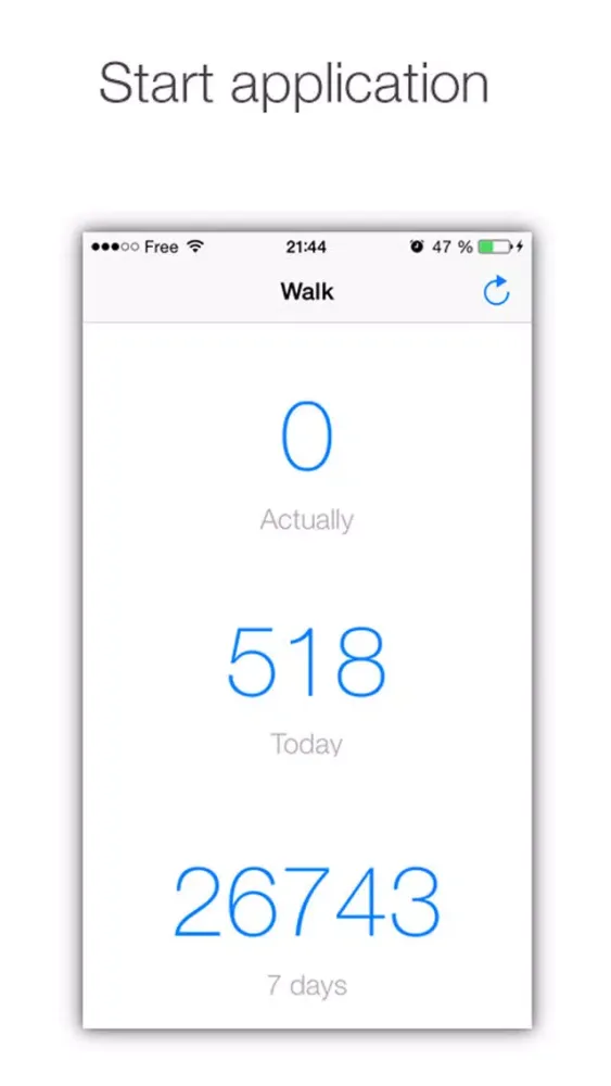 Walking7Step Pedometer Ekran Görüntüleri