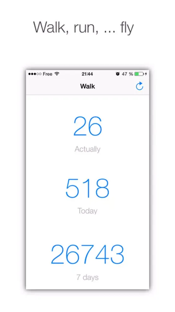 Walking7Step Pedometer Ekran Görüntüleri