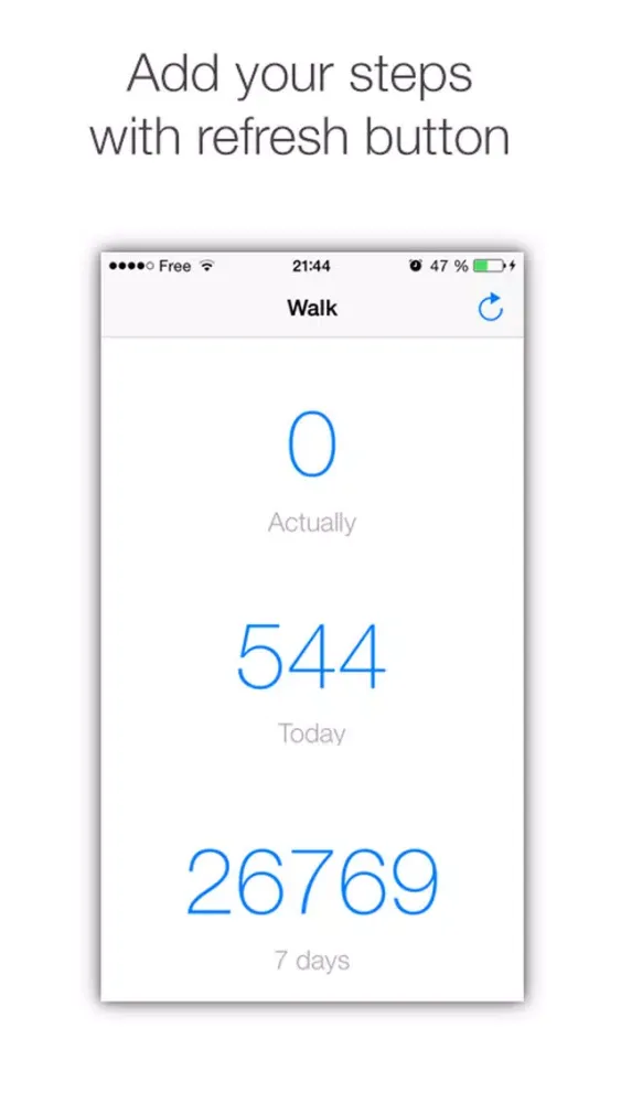 Walking7Step Pedometer Ekran Görüntüleri