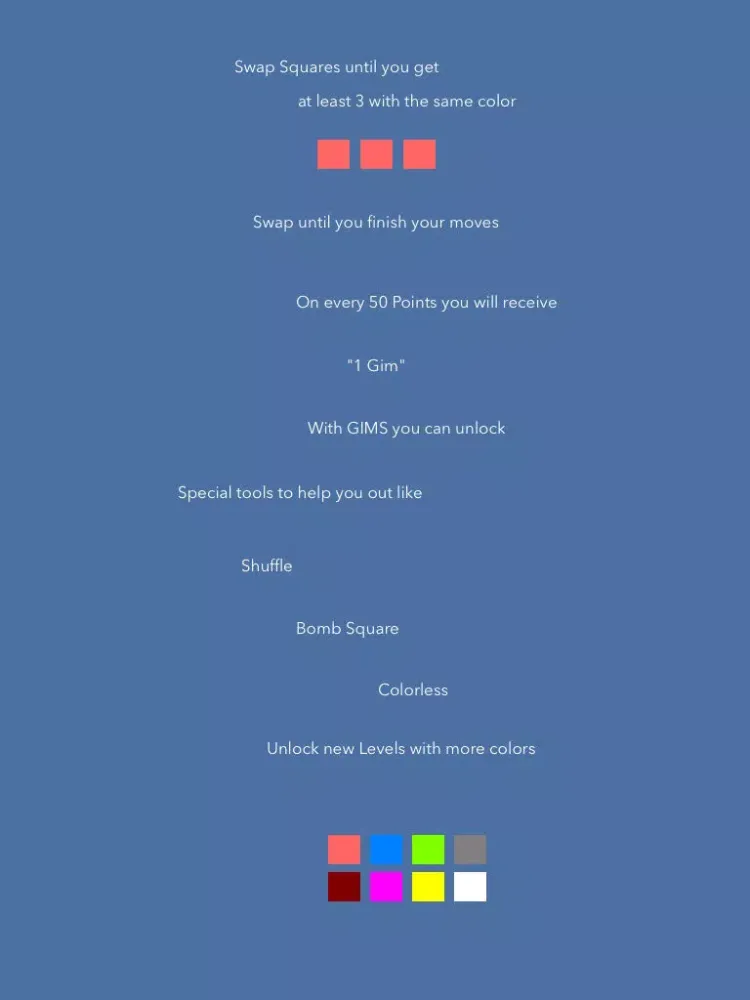 Screenshot di Squares 3Match puzzle Game iPad 