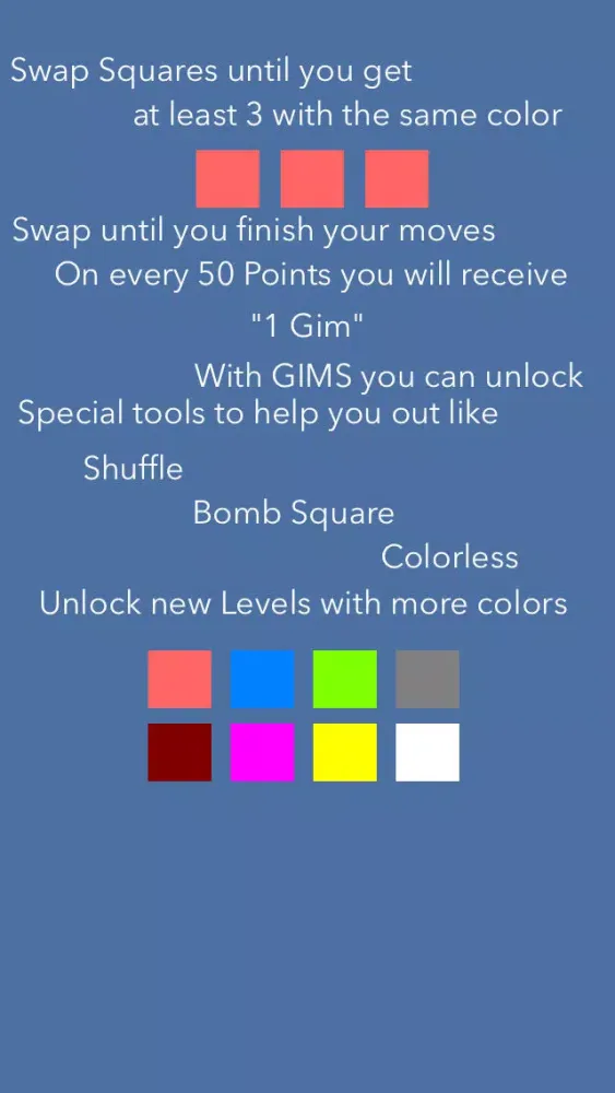Screenshot di Squares 3Match puzzle Game