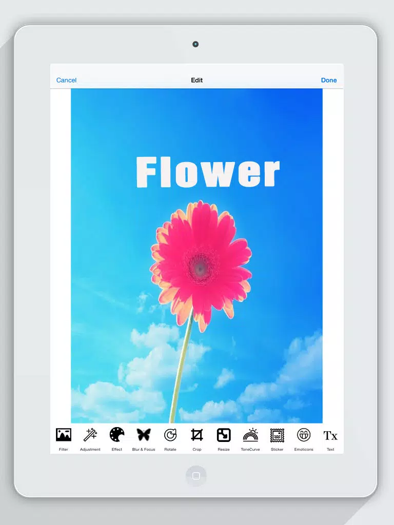 Wallpapers editor 7 HD for iPhone, iPod and iPad iPad  Screenshots