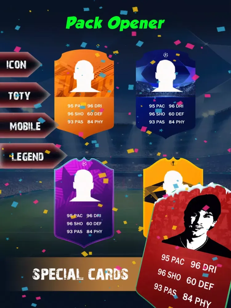 Captures d'écran de FUT PACK 20 - draft simulator iPad 