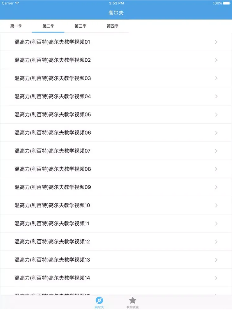 تصاویر 学打高尔夫－教您怎么打高尔夫 iPad 