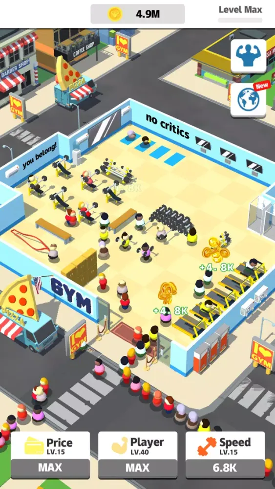 Idle Fitness - Workout Tycoon 스크린샷