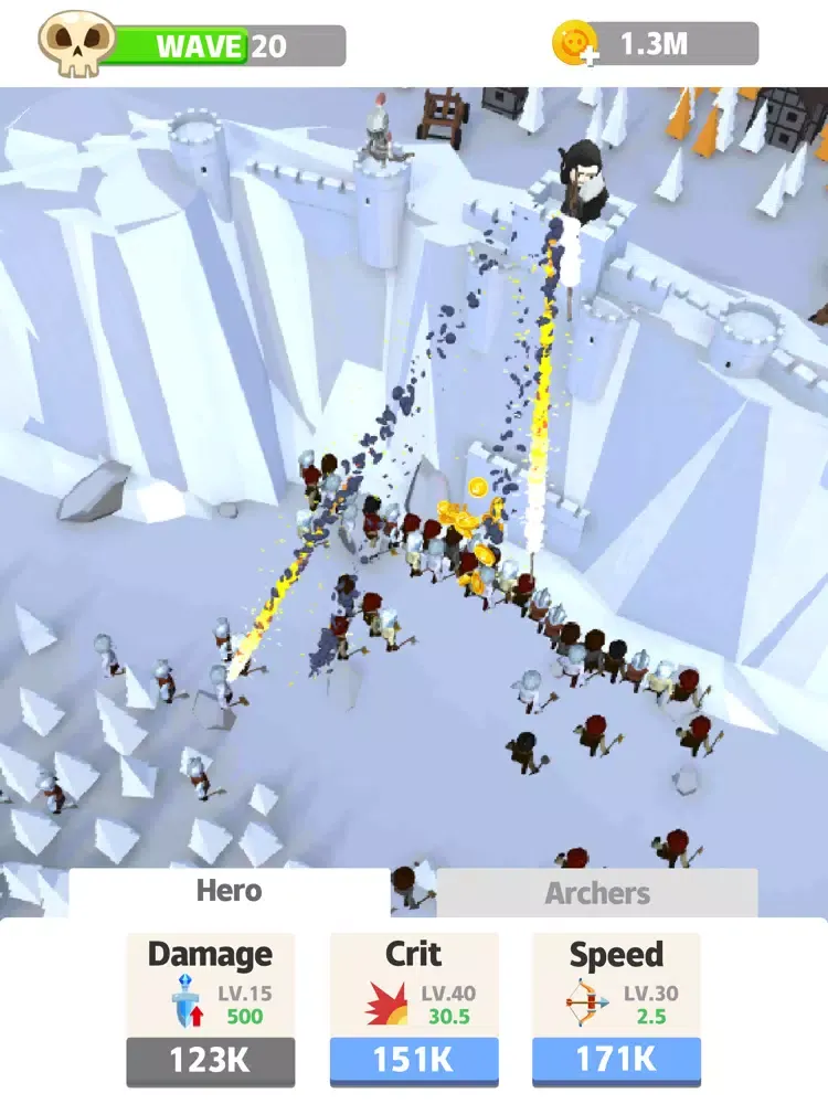 Idle Defend The Wall iPad  स्क्रीनशॉट