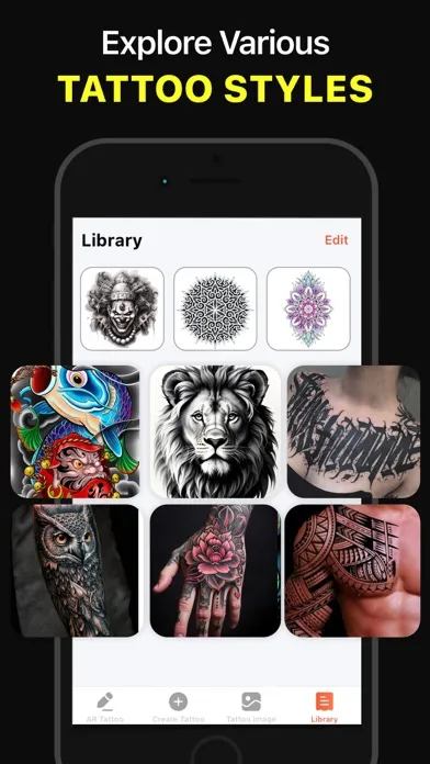 Screenshot di Ai Tattoo Generator Ink Tattoo