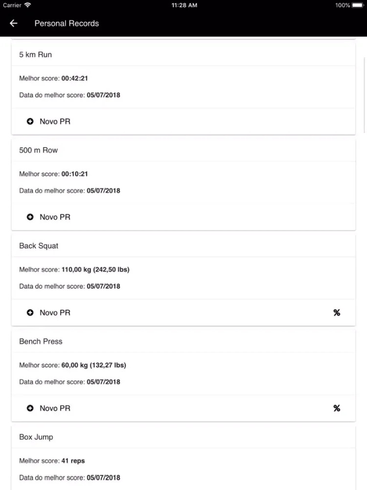 CrossFit 1530 iPad  スクリーンショット