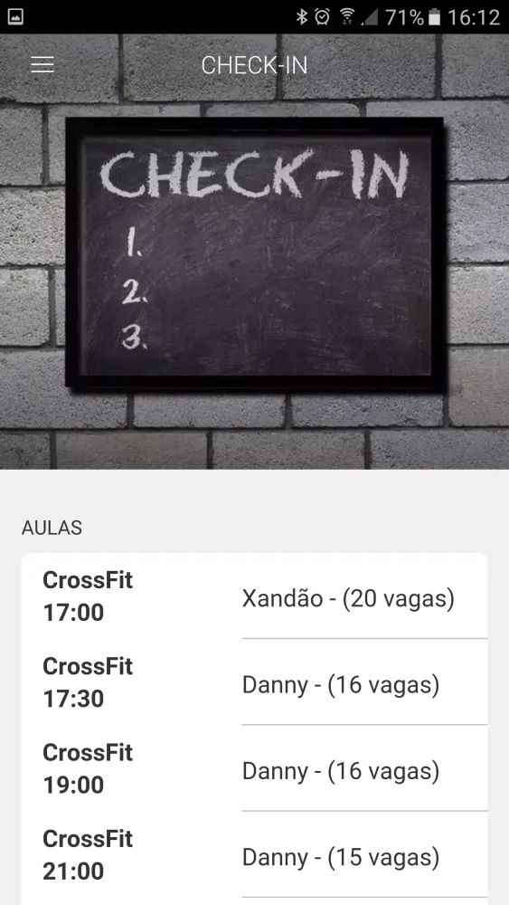Capturas de tela do CrossFit Caxias do Sul