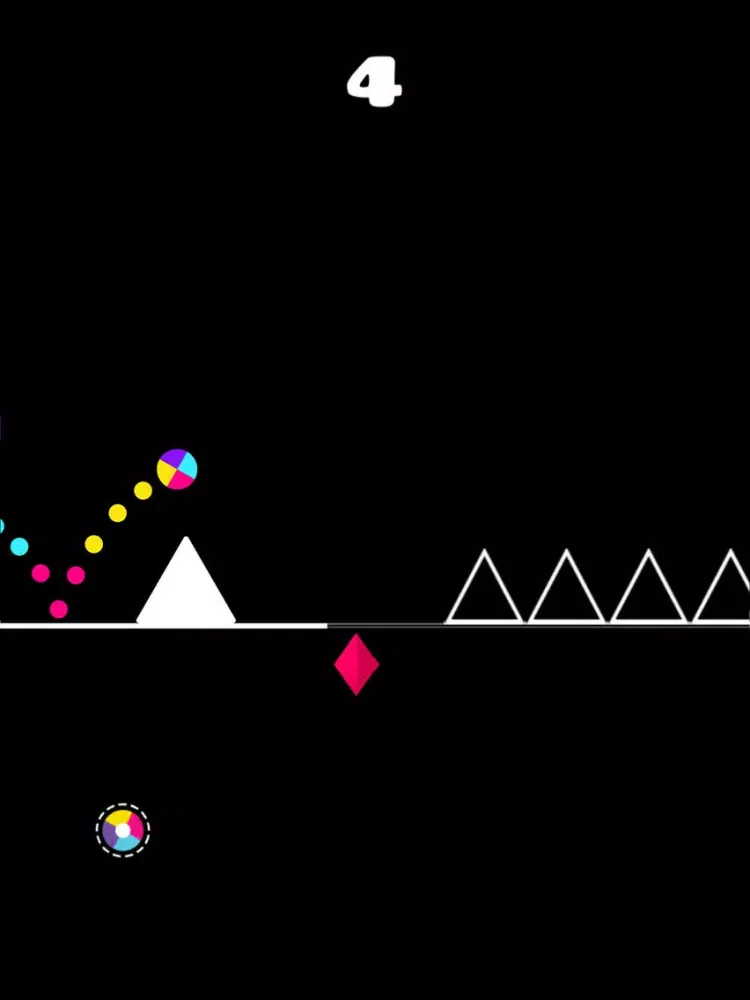 ภาพหน้าจอของ Geometry: Wire Bounce iPad 