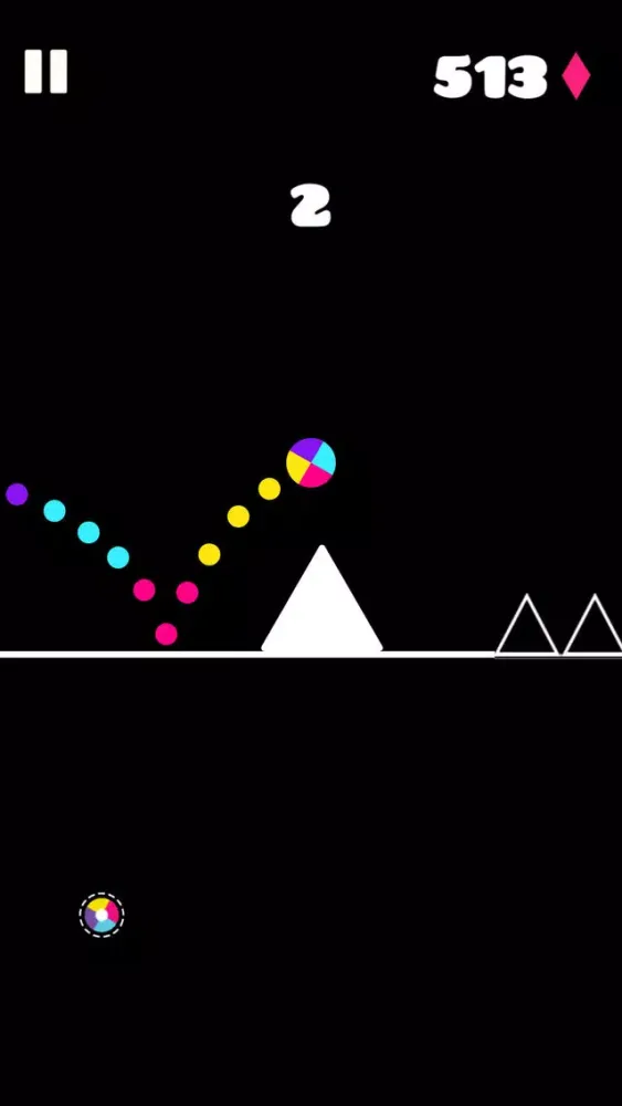 ภาพหน้าจอของ Geometry: Wire Bounce