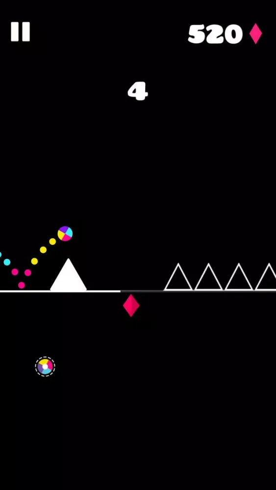 ภาพหน้าจอของ Geometry: Wire Bounce