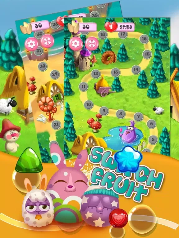 ภาพหน้าจอของ Super fruit! Donut cookie gaden jam! iPad 