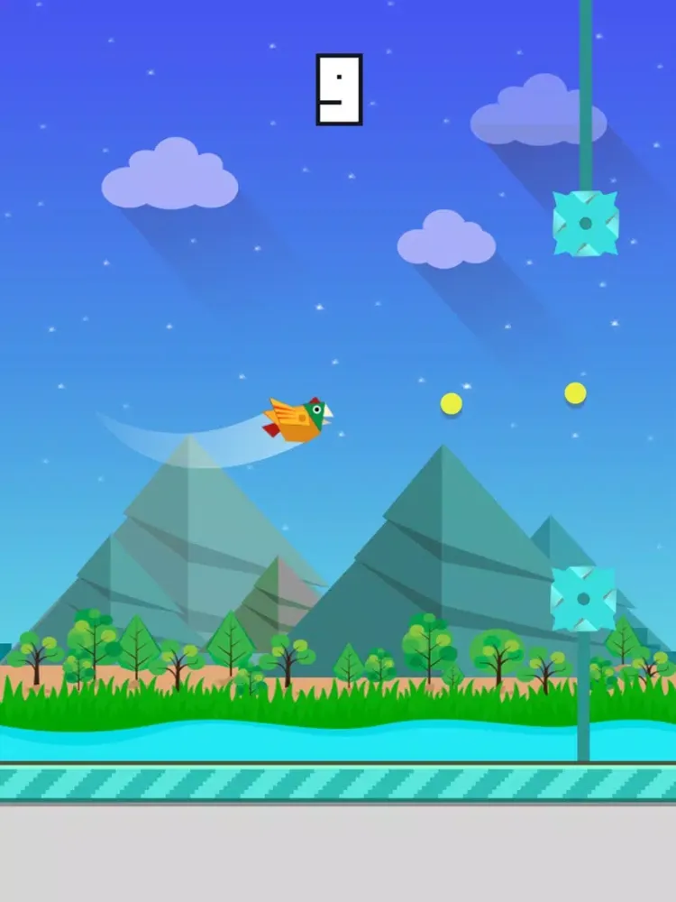 Tangkapan layar Bird Paper: Tap returns fly wings! iPad 