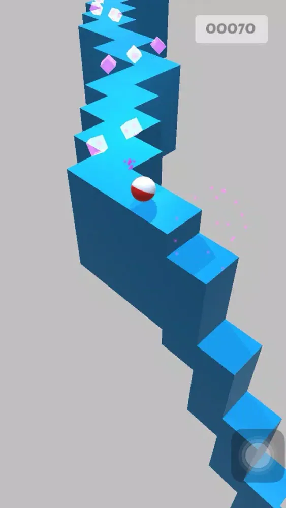 Screenshot di Ball run on path zigzag ...