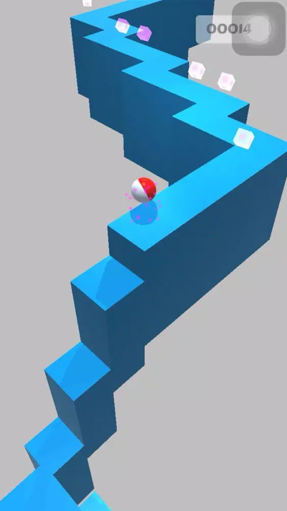 Screenshot di Ball run on path zigzag ...