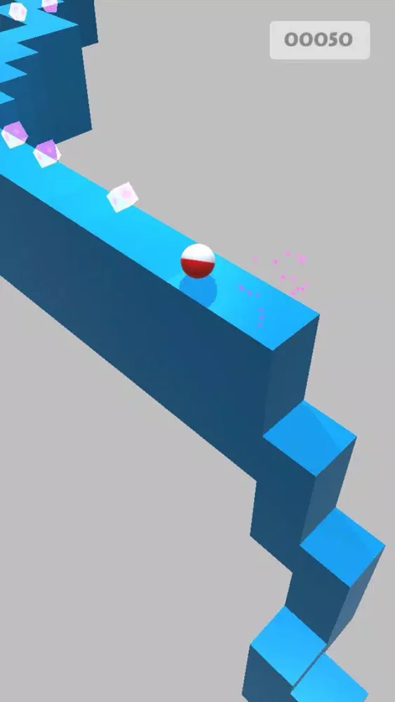 Screenshot di Ball run on path zigzag ...