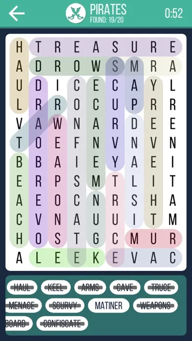 Word Search Puzzle Colorful - Find Hidden Words Ekran Görüntüleri
