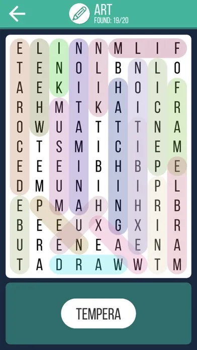 Word Search Puzzle Colorful - Find Hidden Words Ekran Görüntüleri