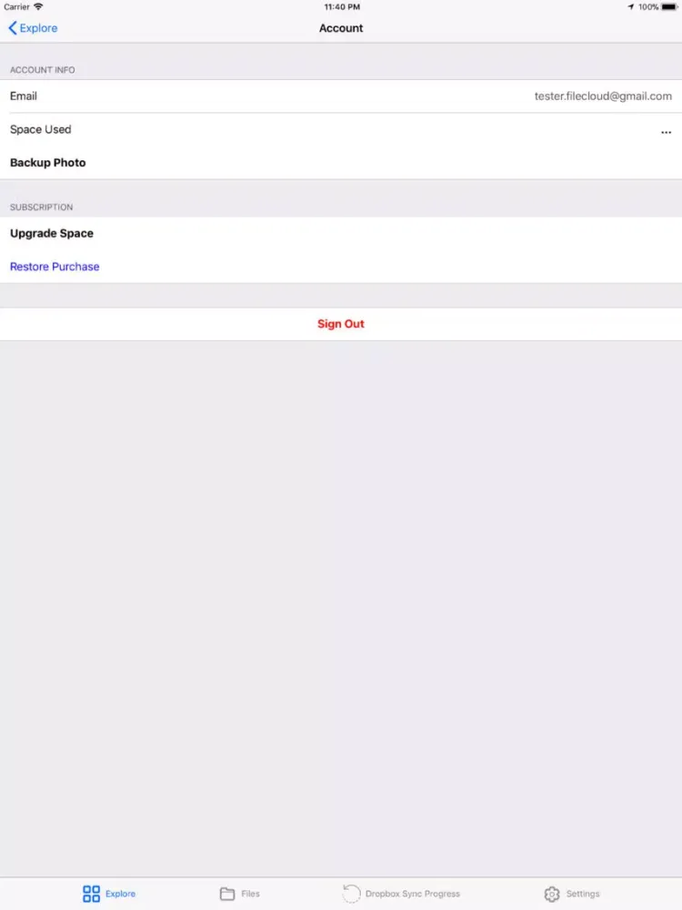 CloudApp Explorer manager iPad  স্ক্রিনশট