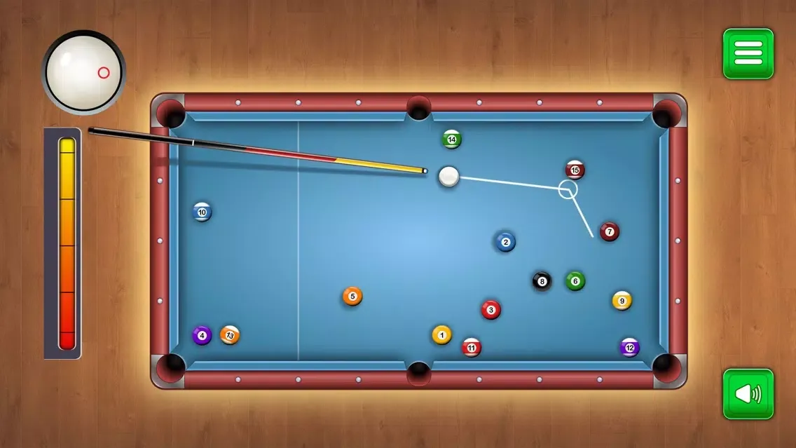 Capturas de tela do 8-Ball Classic Billiards Pool