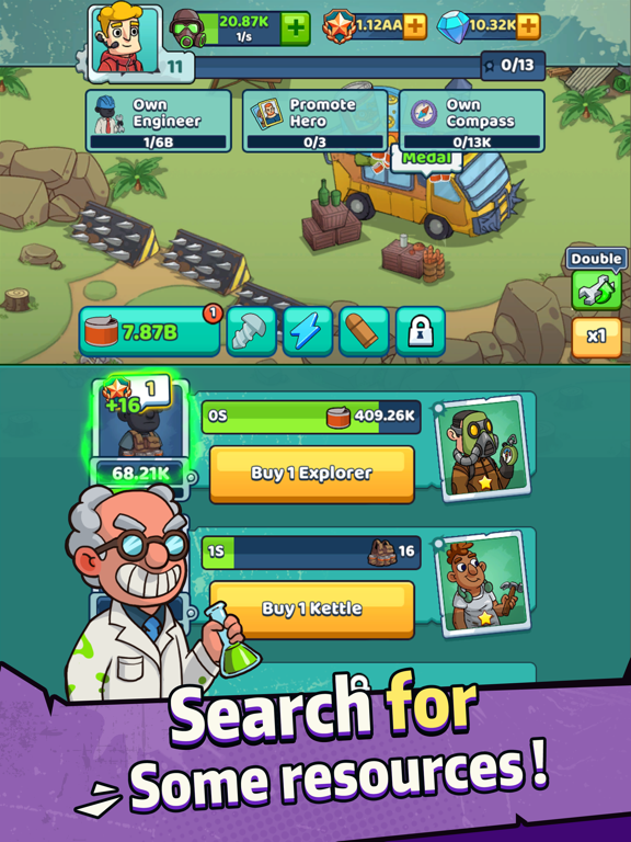 تصاویر SurvivalAdventure：Idle Clicker iPad 