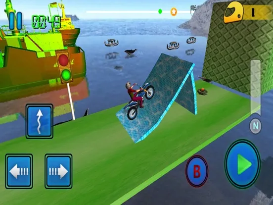 Mini Water Track Tricky Bike-s iPad  স্ক্রিনশট