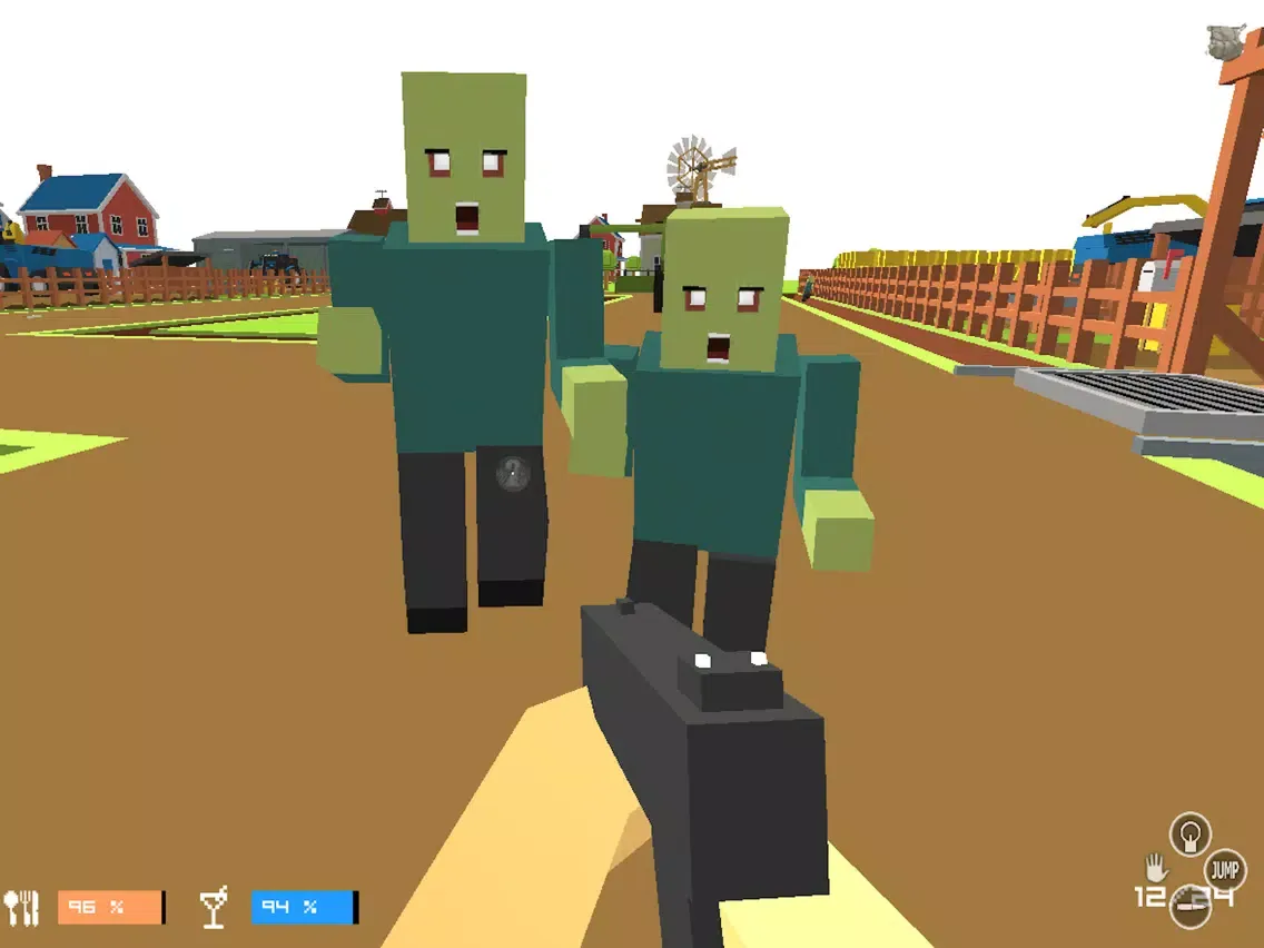 ภาพหน้าจอของ The Walking Pixel Zombies Game iPad 