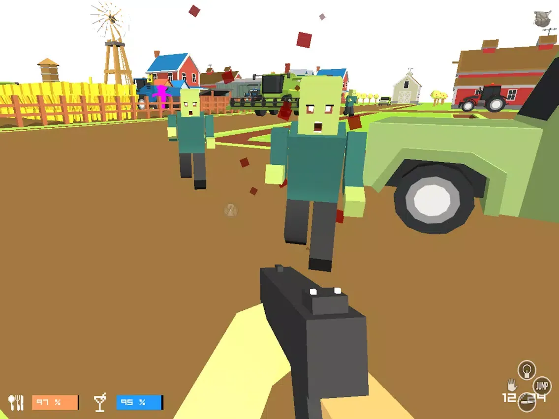 ภาพหน้าจอของ The Walking Pixel Zombies Game iPad 