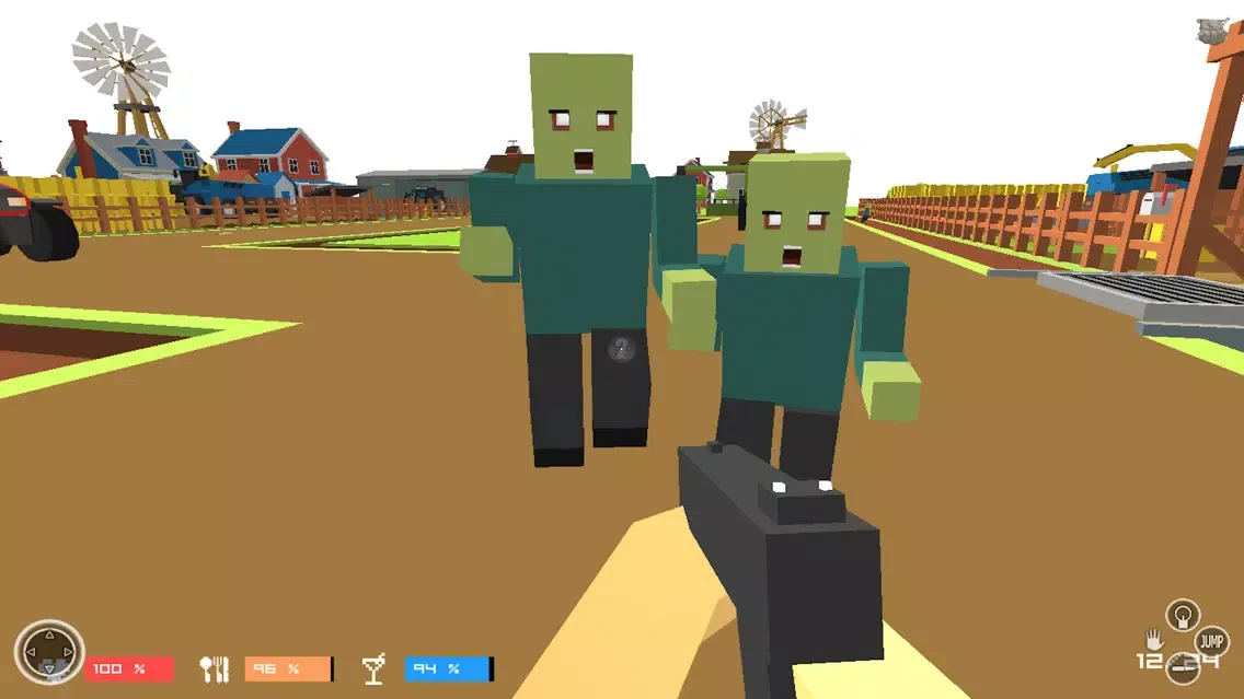 ภาพหน้าจอของ The Walking Pixel Zombies Game
