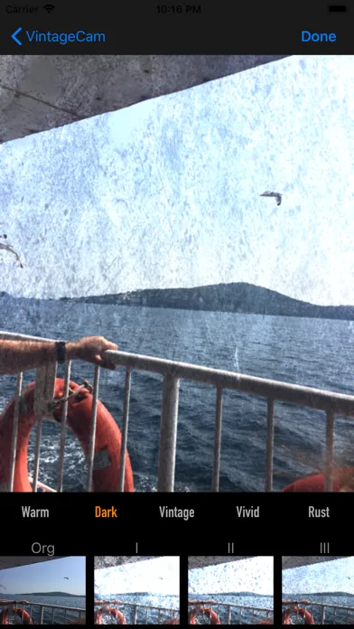 Captures d'écran de VintageCamApp