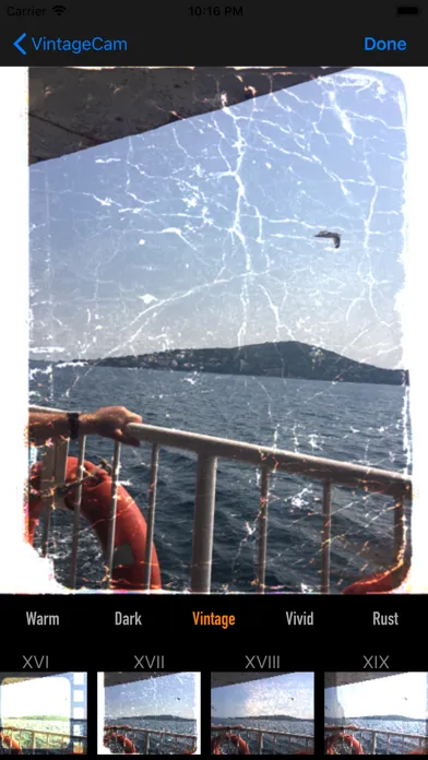 Captures d'écran de VintageCamApp
