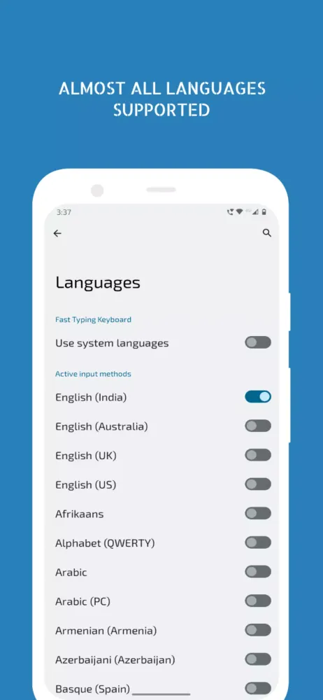 Fast Typing Keyboard スクリーンショット