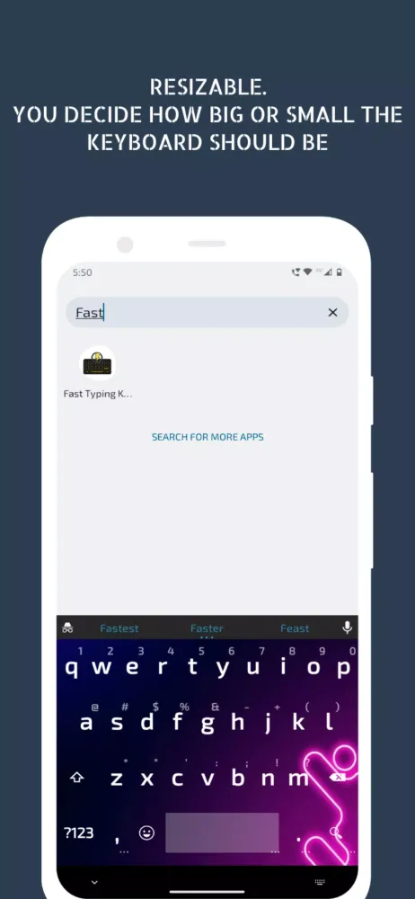 Fast Typing Keyboard スクリーンショット