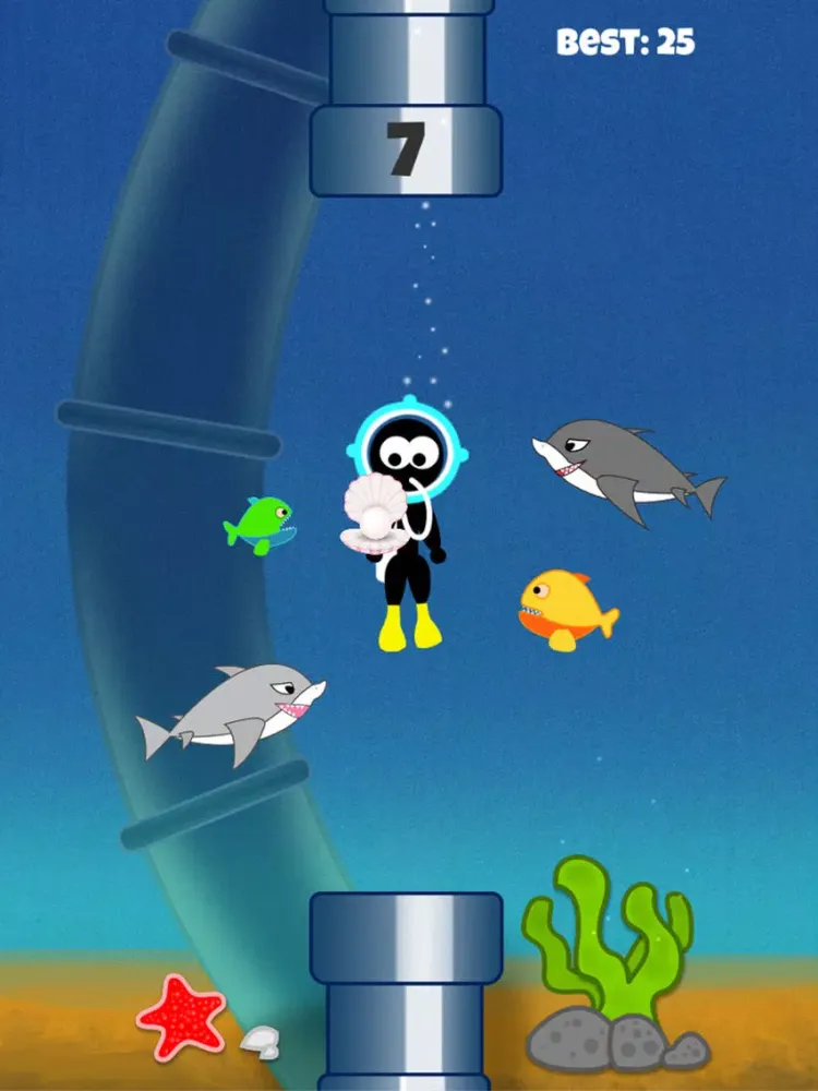 Ảnh chụp màn hình của Stickman Scuba Diving iPad 