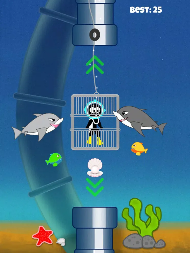 Ảnh chụp màn hình của Stickman Scuba Diving iPad 