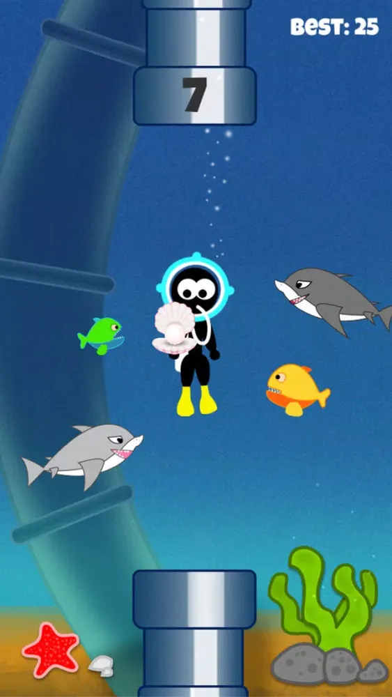 Ảnh chụp màn hình của Stickman Scuba Diving