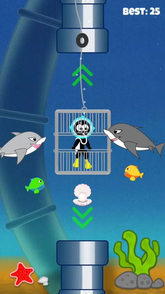 Ảnh chụp màn hình của Stickman Scuba Diving
